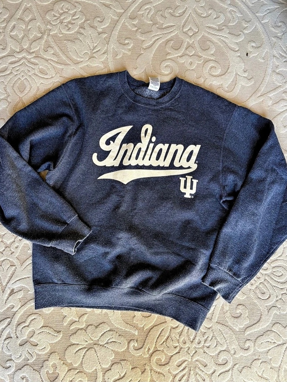 Jerzees NuBlend Indiana University Crewneck Sweatshirt Size Medium